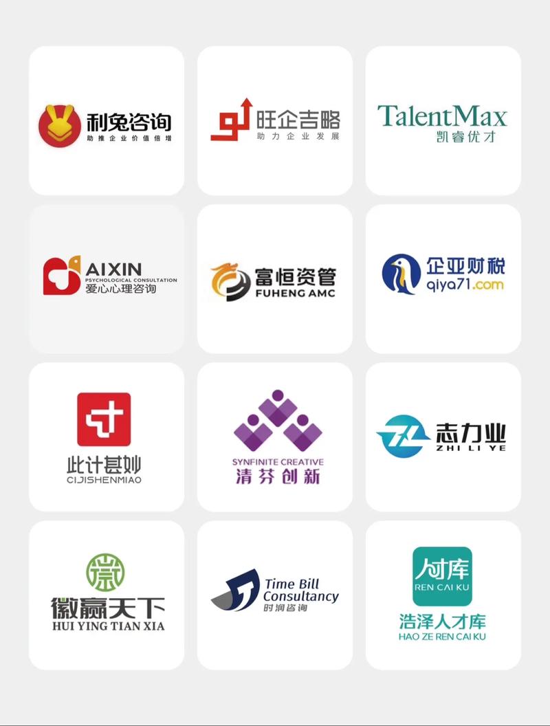 咨询管理 logo 设计 财税资产与信息咨询服务的专业化之道
